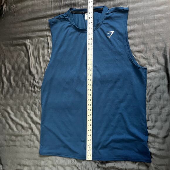 Gymshark Training Tank Top Men’s Size XL Blue Sleeveless Athletic Shirt NWT - Picture 13 of 13